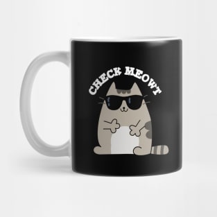 Check Meowt Cute Cool Cat Mug